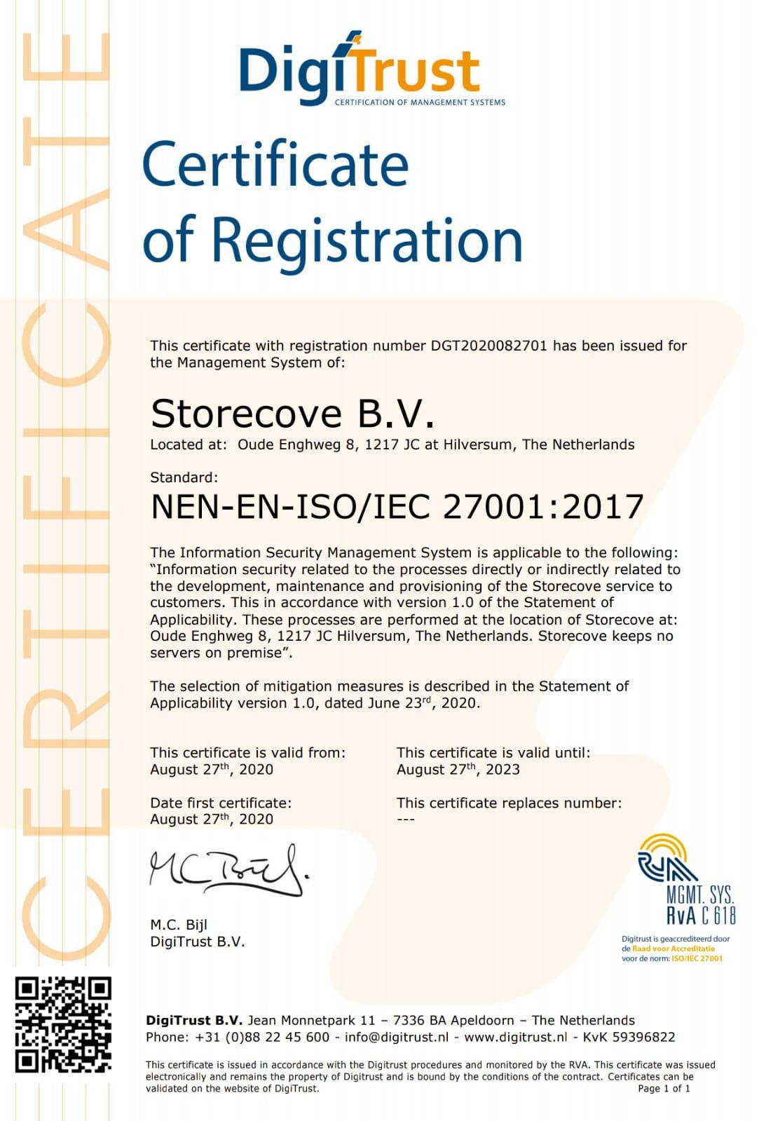 Pure Storage Is Now ISO 27001 Certified